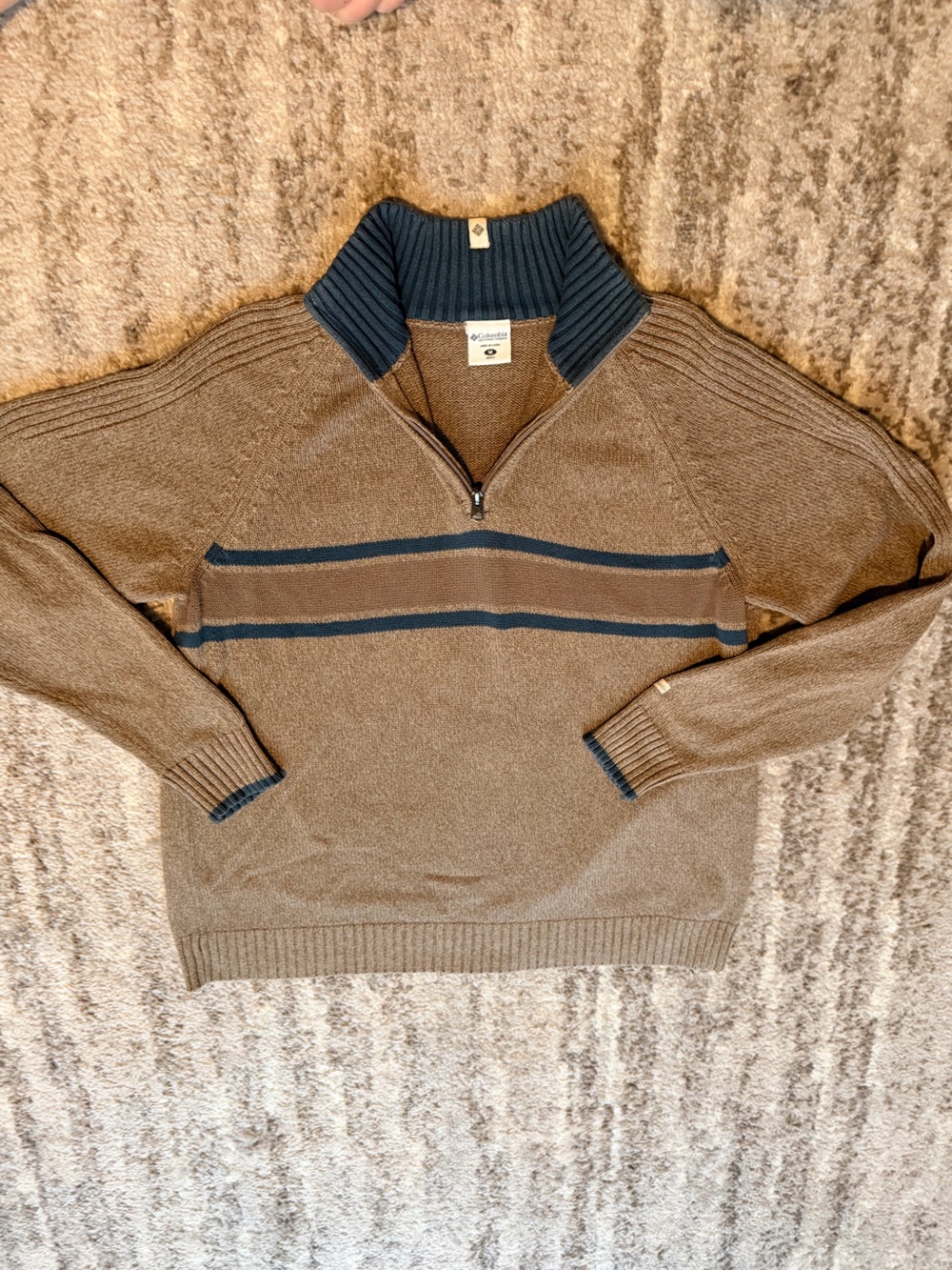 Vintage Columbia 1/4 zip men’s sweater